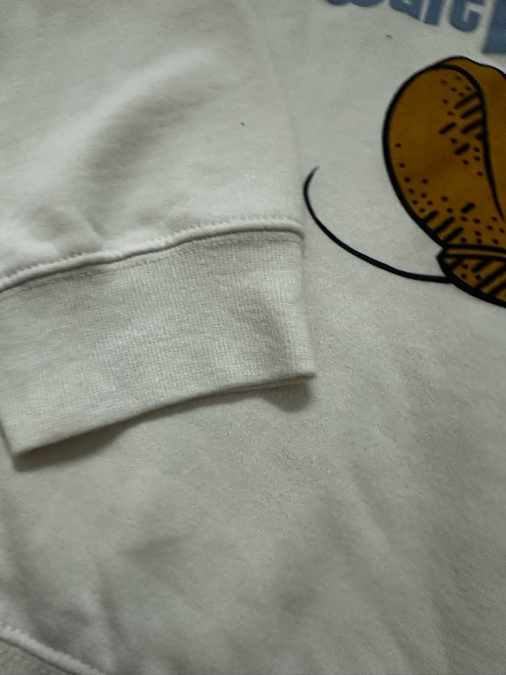 Disney Cream Mickey Graphic Sweatshirt with Yellow and Black Accents - Picture 5 of 11